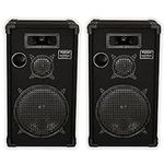 Podium Pro by Goldwood E1200C Passive Speakers 12" Three Way Pair PA DJ Home Karaoke