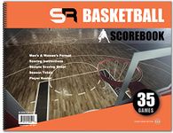 Score It Right Basketball Scorebook – 16-Player Men’s and Women’s Basketball Score Keeping Book – Basketball Game Score Book for Individual and Team Stats – 9.25 x 12-inch Hardcover Book