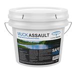 Muck Assault Pond Sludge & Muck Remover Pellets - Natural Pond Muck Digester with Beneficial Bacteria Enzymes to Clear Murky Water and Remove Pond Odor - Safe for Aquatic Life & Recreation (10 lbs.)