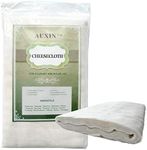 AUXIN,Cheesecloth 【Grade 50】【0.9x4.57m²】,100% Cotton Reusable Cheese Cloths for Milk Strainer/Kombucha/Iced Coffee/Wine Making,Unbleached Cooking Muslin