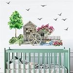 Tree House Wall Stickers Large Gree