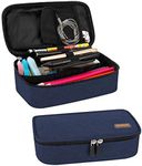 Pencil Case, RAGZAN Large Capacity Pen Case Bag Pouch Holder Stationery Desk Organizer with Zipper for School & Office Supplies(Blue)