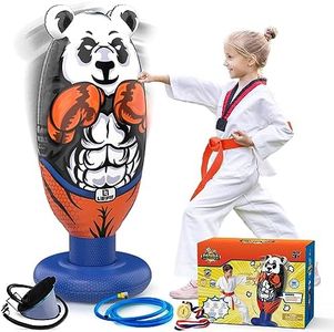 LIVIFIT® Panda Punching Ball - Alta Qualità - Innovativo sacco da boxe bambini e adulti gonfiabile - | Boxe | Taekwondo | Fitness | Karate – Pungiball bambino autoportante con rimbalzo istantaneo