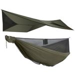 onewind Camping Hammock Tent with Rain Fly- 11'Double Hammock with Mosquito Nets, Tree Straps, Ridgeline, Compact Stuff Sack, Ideal Tents for Wild Camping