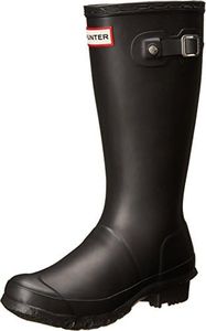 Hunter Kids Original Rubber Rain Boot,Black. (13 M US Little Kid)