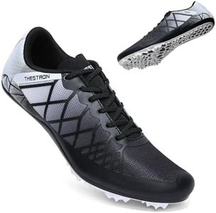 THESTRON Professional Spikes Track & Field Shoes for Men Women Kids Breathable Racing Jumping Sprint Running Sneakers