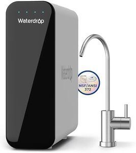 Waterdrop TSU 0.01μm Ultra-Filtration Under Sink Water Filter System, 3-Stage High Capacity, USA Tech, Smart Panel, No Waste Water, 2 Years Lifetime