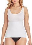 Maidenform Flexees Women's Shapewear Comfort Devotion Cami, White, Large/14