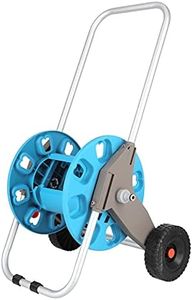 Zerodis Garden Hose Cart Portable Garden Hose Reel Heavy Duty Steel Water Organizer with Wheels for Yard and Lawn Use