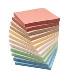 (12 Pack) Sticky Notes, 3x3 in Post, Vintage Colors Sticky Notes Post Sticky Colorful Super Sticking Power Memo Pads Sticky Note Pads, Multi-Color Sticky Pad for Home, Office, School