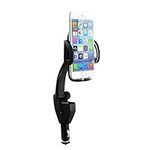 King of Flash Universal Car Smartphone Holder Mount Cradle Charging Dock Station With USB Car Charger, Lighter, Rotation Holder Compatible for Various Mobile Phones, iPhones, Galaxys, Xperia, Nexus