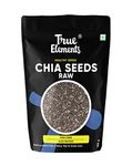 True Elements Chia Seeds 150g - Non-GMO and Fibre Rich Seeds | Omega-3 rich Seeds for Eating | Healthy Snacks| Best for Weight management