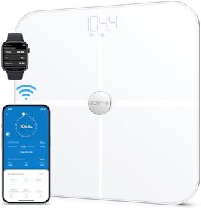 RENPHO WiFi Smart Scales with Body Fat Scale, Bluetooth Personal Scale, Measure Body Fat, Muscle Mass, BMI, Water Content and 13 Body Values, App Sync via Bluetooth or WiFi