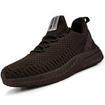 Feethit Womens Trainers Breathable Running Lightweight Walking Shoes Brown 3.5