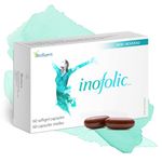 Inofolic - PCOS Supplement for Women - Myo-inositol and Folic Acid Supplement - 60 Convenient Soft Gel Capsules Supporting PCOS Symptoms and Pregnancy