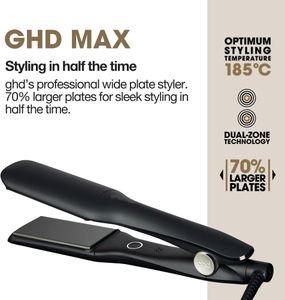 ghd Max Wide Plate Hair Straightener – Black