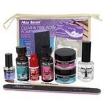 Mia Secret Professional Nail System Clear & Pink Acrylic Power Kit