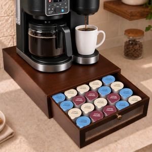 CheerNest K Cup Holder Drawer, 30-Pod Coffee Pod Organizer for Countertop