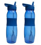 refresh2go Curve Filtered Water Bottle, 2-Pack, Blue