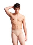 Capezio Men's Full-Seat Dance Brief, Nude, Medium