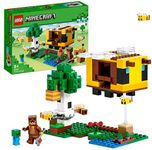 LEGO 21241 Minecraft The Bee Cottage Construction Toy with Buildable House, Farm, Baby Zombie and Animal Figures, Birthday Gift Idea for Boys and Girls