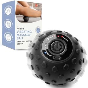 Lifepro 4-Speed Vibrating Massage Ball Roller- Revolutionary Lacrosse Ball Deep Tissue Trigger Point Therapy - Massage Ball for Plantar Fasciitis, Yoga Therapy, Mobility, Myofascial Release Ball