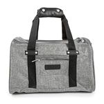 Sherpa Element Airline Approved Pet Carrier, Soft Liner, Mesh Windows, Spring Frame, Gray, Medium