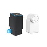 EKEY UNO 200284 Standard Doors Rechargeable Fingerprint Scanner Black, Wireless Including Nuki Smart Lock 3.0 White