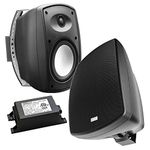 OSD Audio BTP-525BLK 5.25-Inch Wireless Bluetooth Patio Speaker Pair, Black