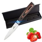 Paring Knife – 3.5 Inch Kitchen Knife Forged of German High Carbon Stainless Steel – Full Tang Ergonomic Handle – Razor Sharp Blade for Peeling, Slicing and Trimming