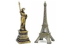 ORIENTALs Statue of Liberty (10 INCH), Eiffel Tower (10 INCH) Combo Pack | Home Decor SHOWPIECE Item