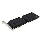 Sedna PCI Express (PCIe) Dual 2.5 Inch SATA III (6G) SSD Adapter (Extended Single Side SSD Version) (with Built in Power Circuit, no Need SATA Power Connector, Best for Mac), SSD/HDD not Included