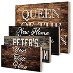 Personalized Wood Sign with 9 Font 