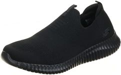 Skechers Men's Elite Flex - Wasik Slip-On Training Sneaker, Black/Black, US 9.5 Wide