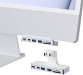 Hagibis iMac Hub with 1000Mbps RJ45, USB C 3.1, USB 3.0 Ports and SD/Micro SD Card Reader, USB-C Clamp Hub USB C Docking Station for 2021 iMac 24 inch (with RJ45)