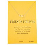 Zealmer Best Friend Cross Arrow Infinity Love Necklace 16K Gold Plated white