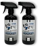 The Stink Solution Unscented Hockey Odor Eliminator For Strong Odor: Quickly Banish Sweat & Body Odor From Hockey Gear, Skates, Hockey Bags, Gloves, & More! Safe Hockey Deodorizer - 2 16 oz Bottles