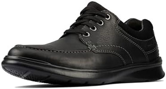 Clarks Men's Cotrell Edge Oxford, Black Oily Leather, 10.5 M US