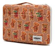 Kinmac Bear Pattern 360° Protective Water Resistant Laptop Case Bag Sleeve with Handle for Surface Pro,MacBook Pro 13",MacBook 12",New MacBook Air 13" Retina and iPad pro 12.9