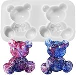 UR URLIFEHALL 10Pcs Bear Resin Silicone Molds Gummy Bear Epoxy Molds Silicone Jewelry Molds Resin Casting Molds for Epoxy UV Resin Soap DIY Craft