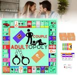 Adultopoly Board Game, Couples Games for Two Adult, Board Games for Adult, Interactive Fun Servd Card Couple Game, Adults Monopoly to Warm Up Their Relationship Romantic Games
