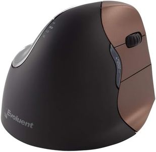 Evoluent VM4SW Vertical Mouse 4 for Right Hand – Ergonomic Mouse Wireless USB, Helps Reduce Carpal Tunnel, Adjustable Speed & Programmable Buttons, Vertical Ergonomic Wired Mouse, Gaming & Office Use