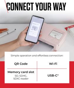 Canon SELPHY CP1500 Photo Printer – Compact Wireless, White