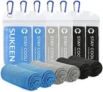Sukeen Cooling Towels for Neck and Face, Cooling Towel 6 Pack, Microfiber Disney Best Cooling Towels for Hot Weather, Soft Breathable Sports Cooling Towels for Sweat Athletes Men Women (40 x 12)