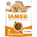 IAMS Complete Dry Cat Food for Adult 1+ Cats with Chicken 800 g