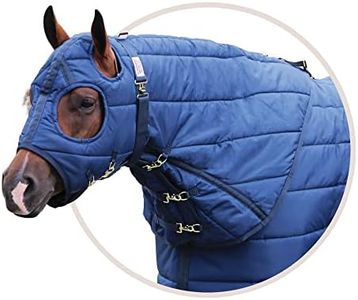 Dura-Nylon Original Horse Stable Blanket Hood | Size Medium | Color Navy | All Winter Warmth | Matches Dura-Nylon Stable Blankets | Abrasion Resistant | Adjustable & Easy Maintenance