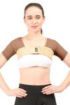 Dermapress Post Surgical Axillary Breast Support with Axillary Compression Band || MODERATE COMPRESSION || Liposuction Compression Garment || Front Hook Adjustment (XL, Brown)