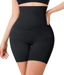Ursexyly Shapewear for Women Tummy Control High Waisted Underwear Panties Waist Trainer Shorts Body Shaper Black
