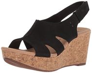 CLARKS Annadel Bari Platform, Black Nubuck