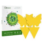 Garsum Fruit Fly Trap Yellow Sticky 18 pcs Fungus Gnat Killer for Indoor and Outdoor Plant Insect Catcher for White Flies,Mosquitos,Fungus Gnats,Flying Insects